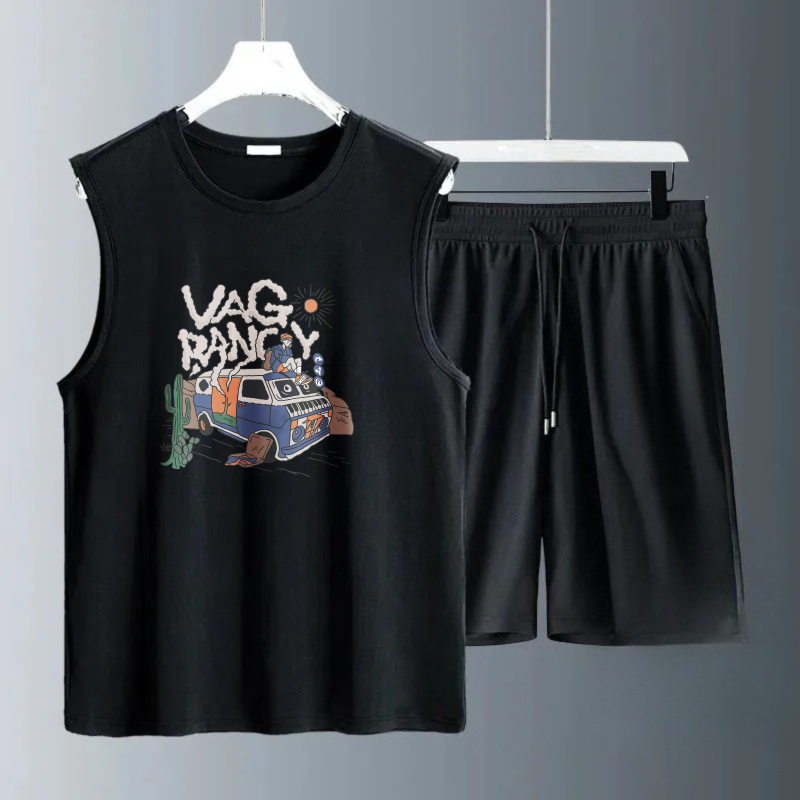 Summer Clothing Sets Men - Conjuntos de Camisetas sin Mangas para