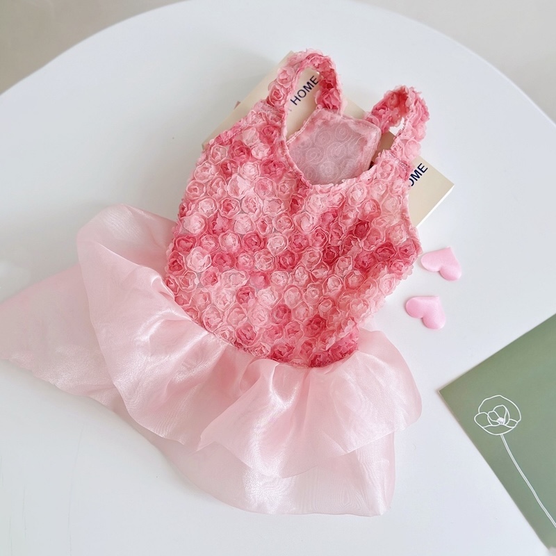 Summer Rose Clothing - Vestido de pastel Floral rosa para