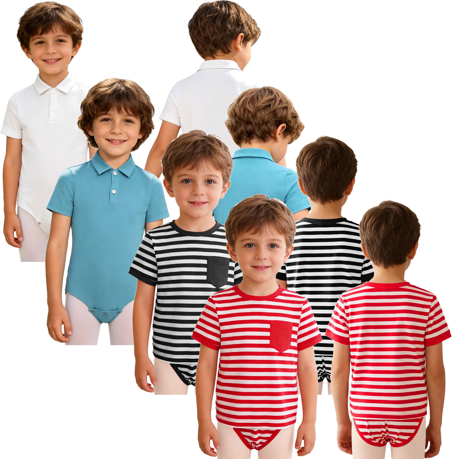 Summer Clothing Kids Boys - Ropa de Leotardo Adaptada para Niños