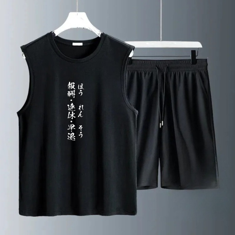 Summer Clothing Sets Men - Conjuntos de Camisetas sin Mangas para