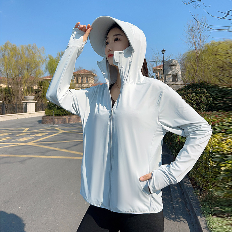 Summer Uv Clothing - Chaqueta con Capucha de Protección Solar