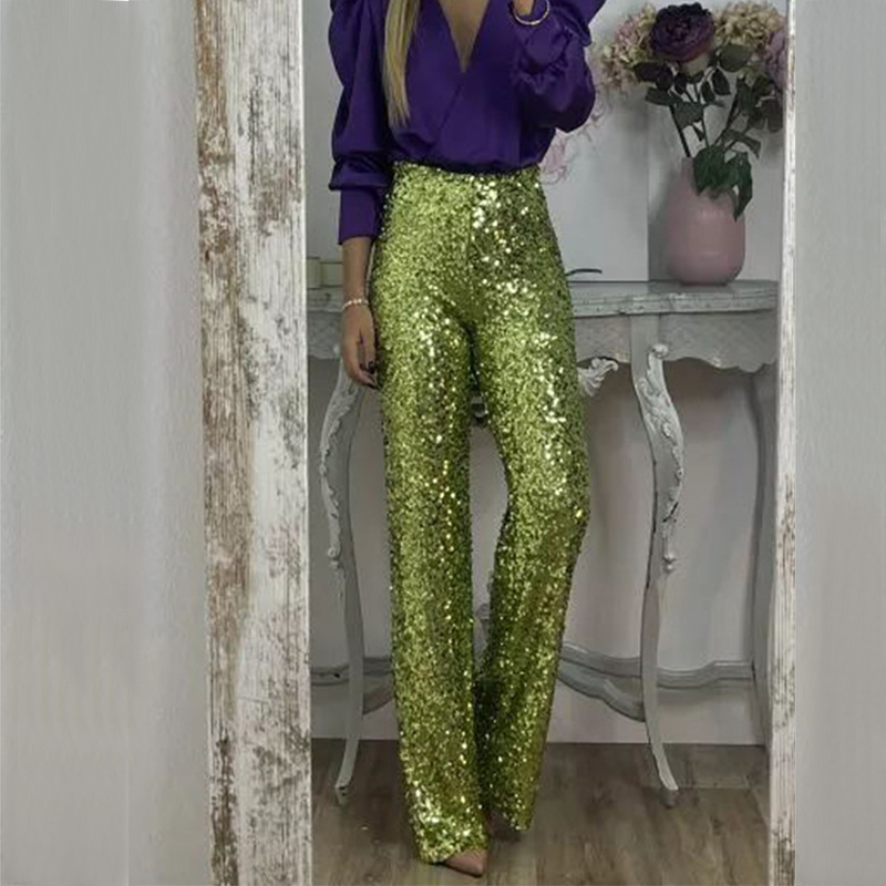 Summer Clothing Wraps - BKLD-pantalones de fiesta con purpurina para