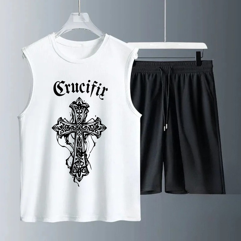 Summer Clothing Sets Men - Conjuntos de Camisetas sin Mangas para
