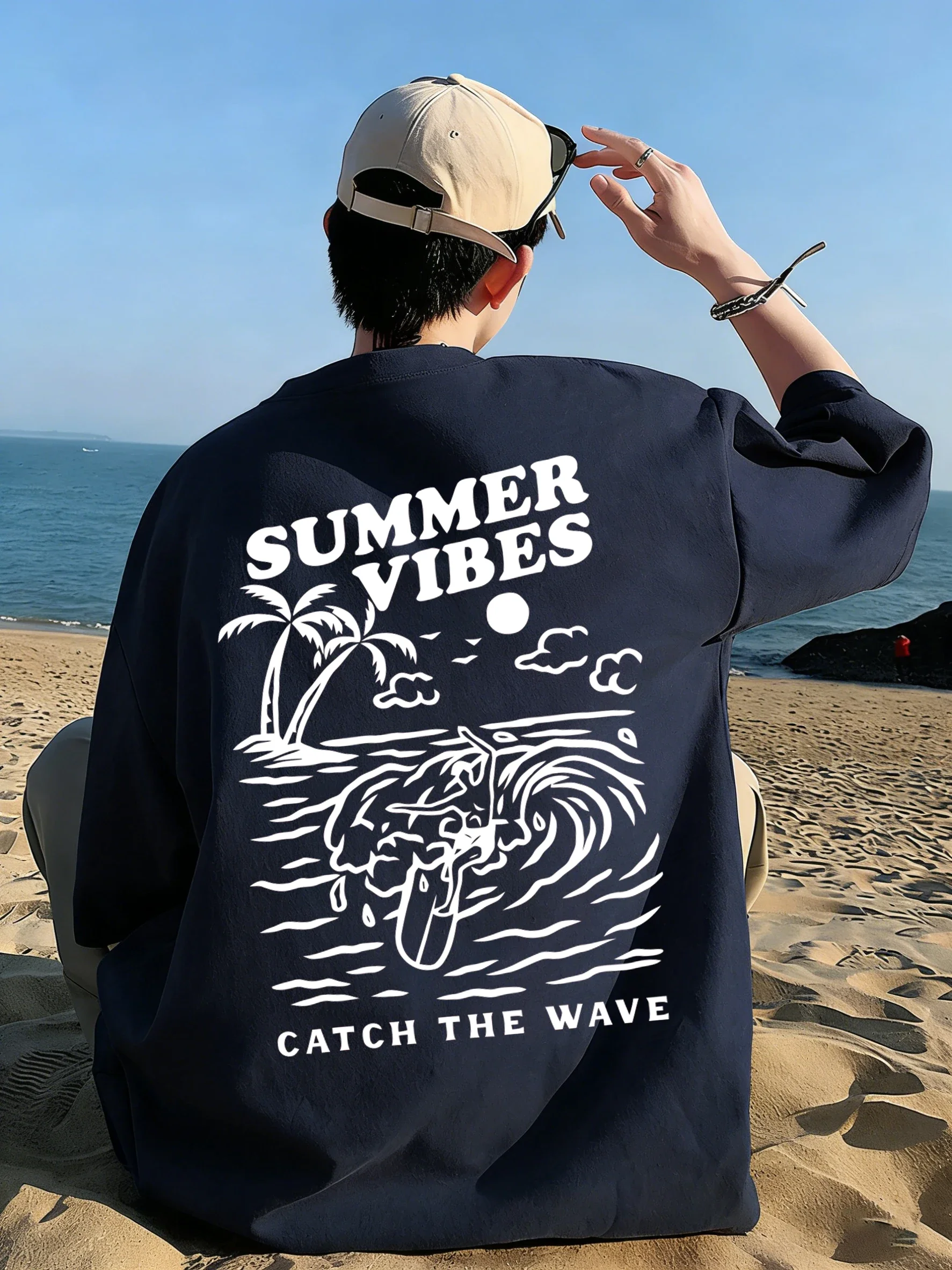 Summer Vibes Clothing Men - Camiseta Summer Vibes Catch The Wave