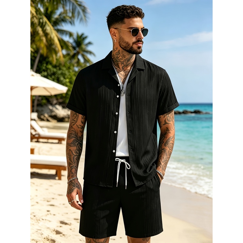 Summer Clothing Sets Men - Conjunto de traje informal de verano
