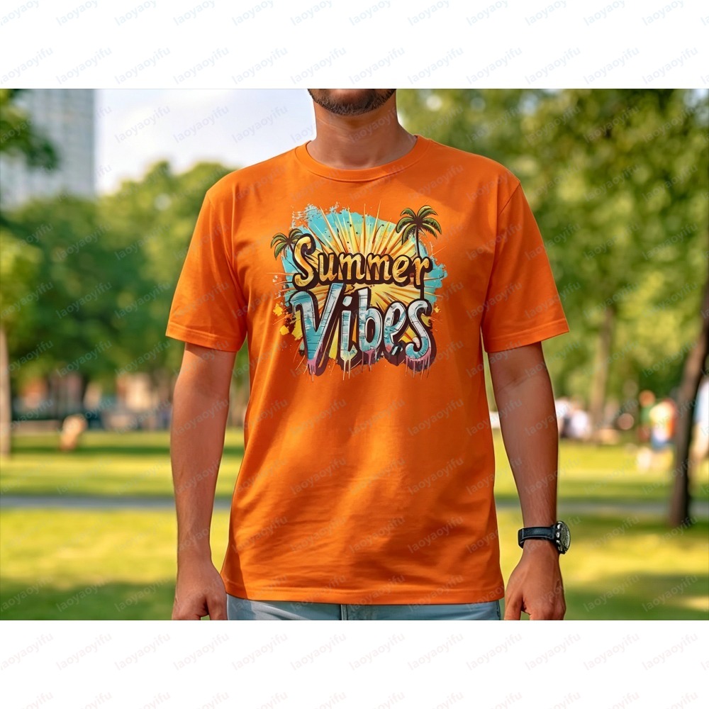 Summer Vibes Clothing Men - Camiseta unisex Summer Vibes con estampado