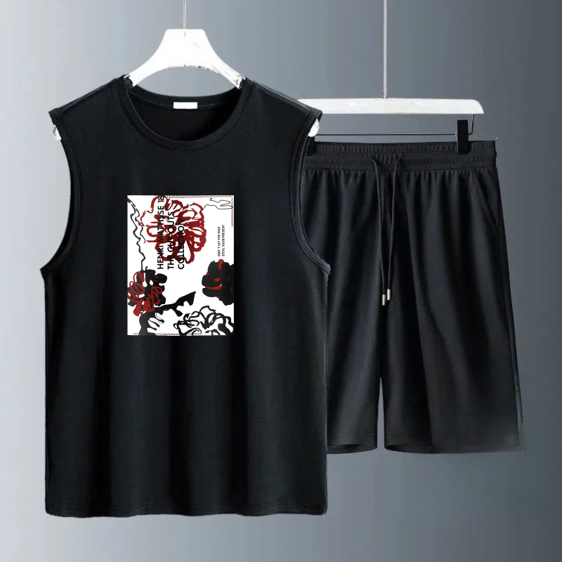 Summer Clothing Sets Men - Conjuntos de Camisetas sin Mangas para