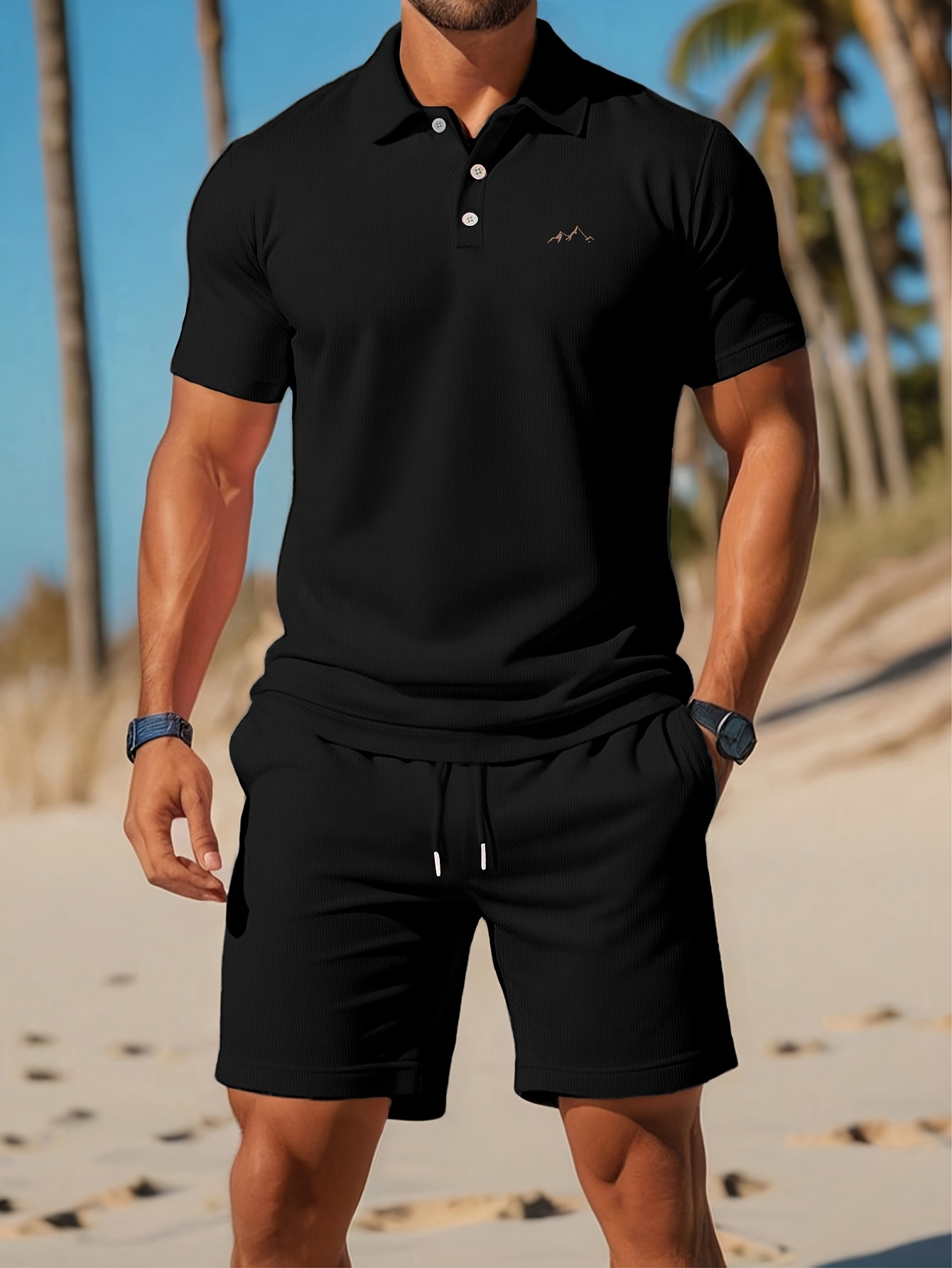 Summer Clothing Patterns - Conjunto de Polo para Hombre Verano