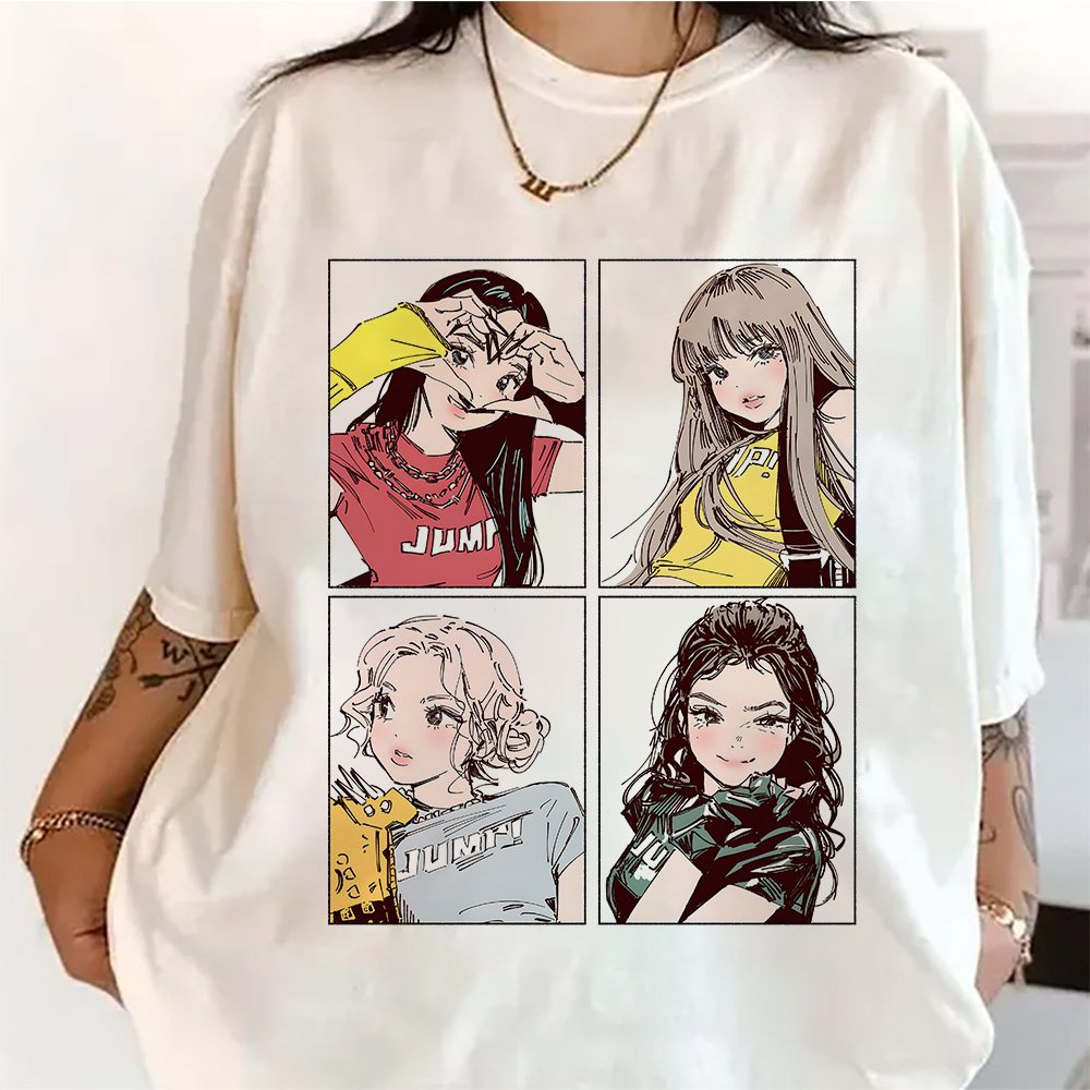 Quality Summer Clothing - Camisetas Kpop BP Jump 2026, Ropa