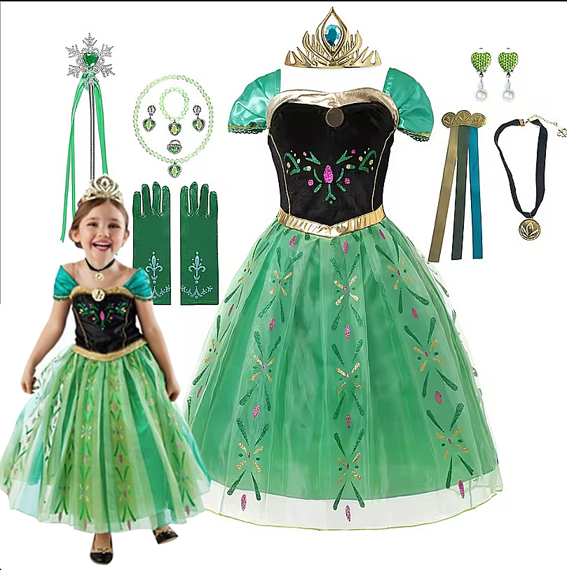 Disfraz de Anna para niños y n - Summer Dresses Yours Clothing reseña y precio