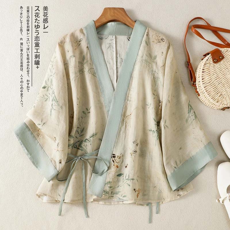Kimono Corto Estampado Floral  - Summer Clothing Wraps reseña y precio