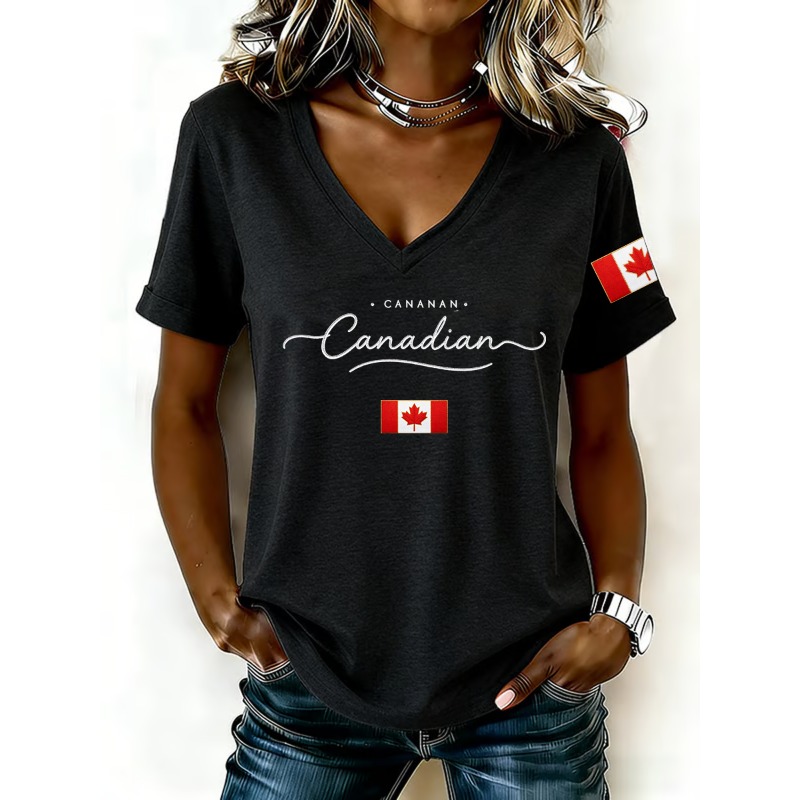 Camisetas con estampado de la  - Summer Clothing Women Canada reseña y precio