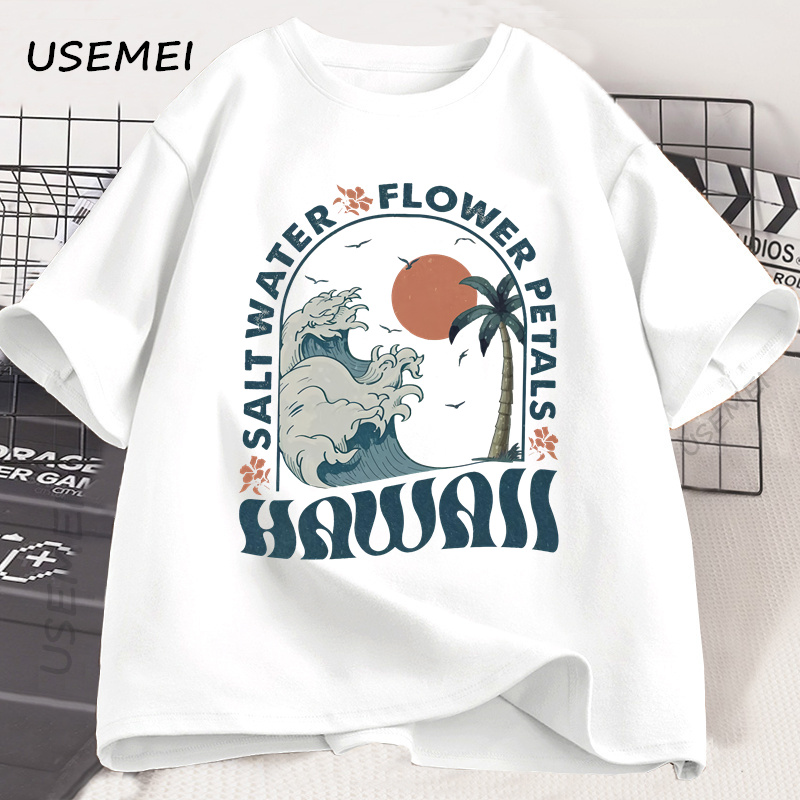 Camiseta de playa hawaiana, ca - Summer Vibes Clothing Men reseña y precio