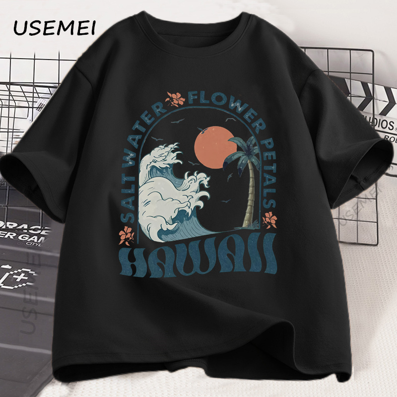 Camiseta de playa hawaiana, ca - Summer Vibes Clothing Men reseña y precio