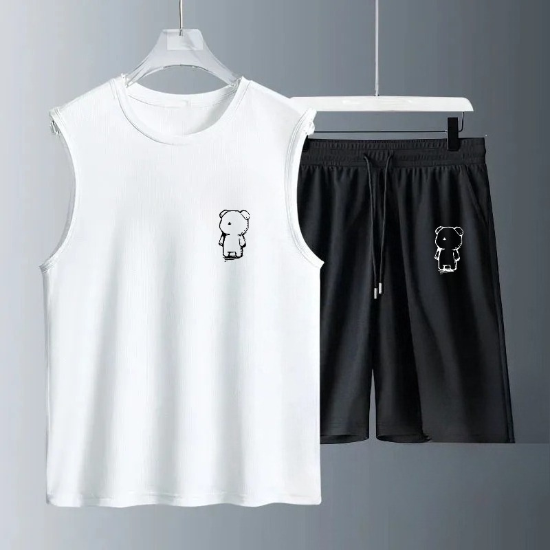 Conjuntos de Camisetas sin Man - Summer Clothing Sets Men reseña y precio