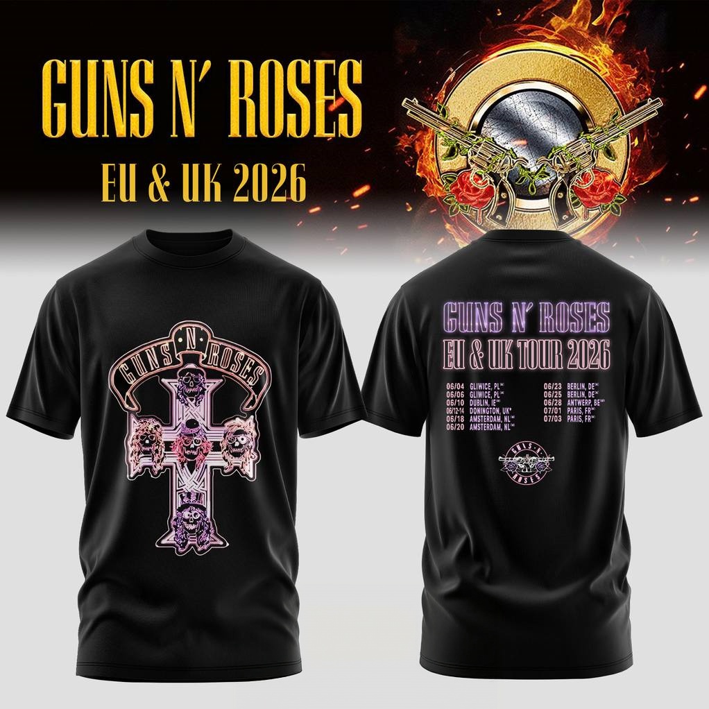 Camiseta Gráfica Guns N Roses  - Summer Clothing Women Uk reseña y precio