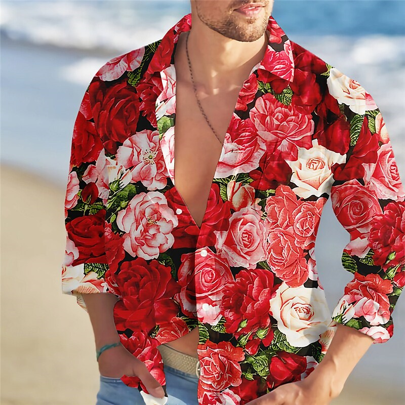 Camisa con estampado de flores - Summer Rose Clothing reseña y precio