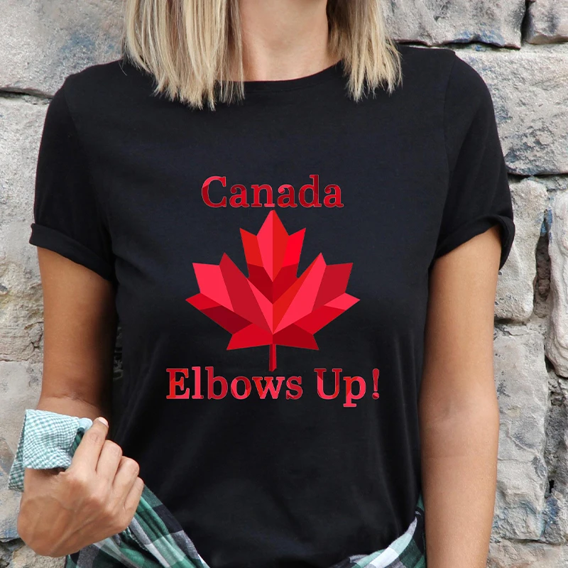 Camiseta con estampado de hoja - Summer Clothing Women Canada reseña y precio