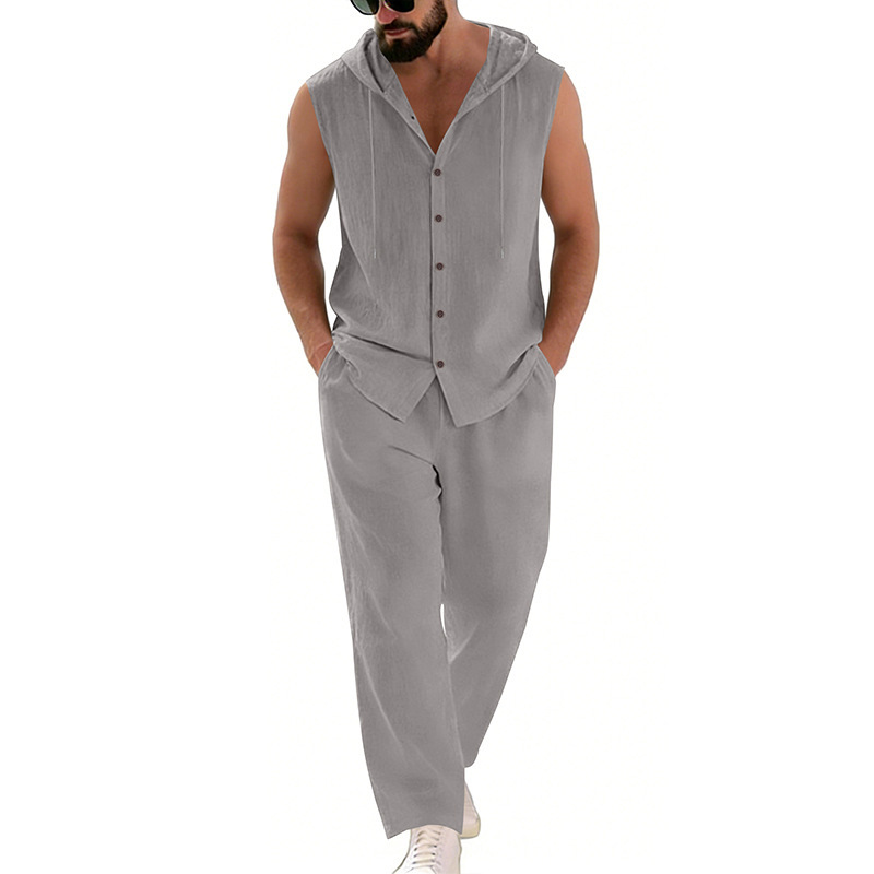 Conjunto de suéter con capucha - Summer Clothing Sets Men reseña y precio