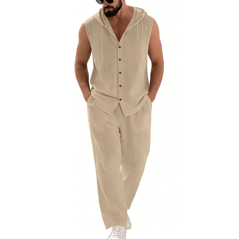 Conjunto de suéter con capucha - Summer Clothing Sets Men reseña y precio