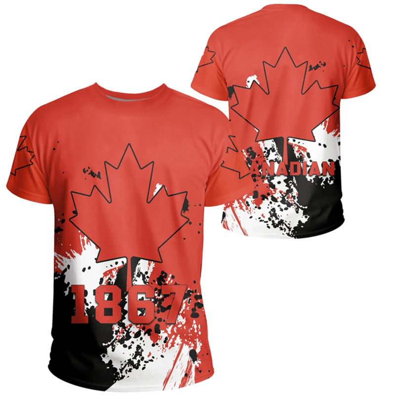 Camiseta del día de Canadá par - Summer Clothing Women Canada reseña y precio