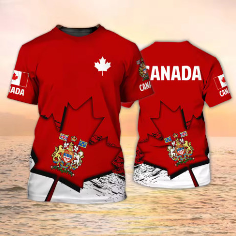 Camisetas de Canadá con Emblem - Summer Clothing Women Canada reseña y precio
