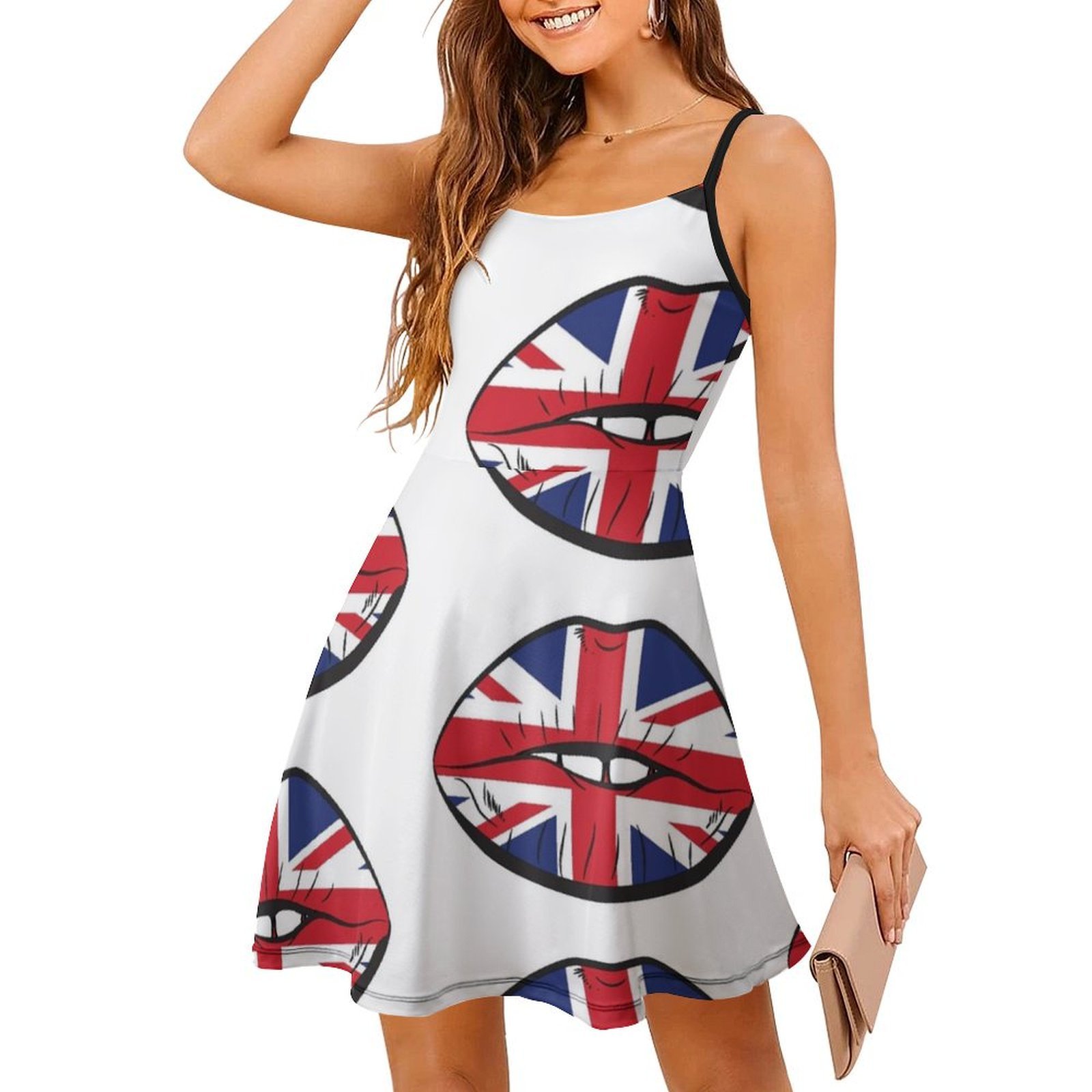 Bandera británica Fan Lips Rei - Summer Clothing Women Uk reseña y precio