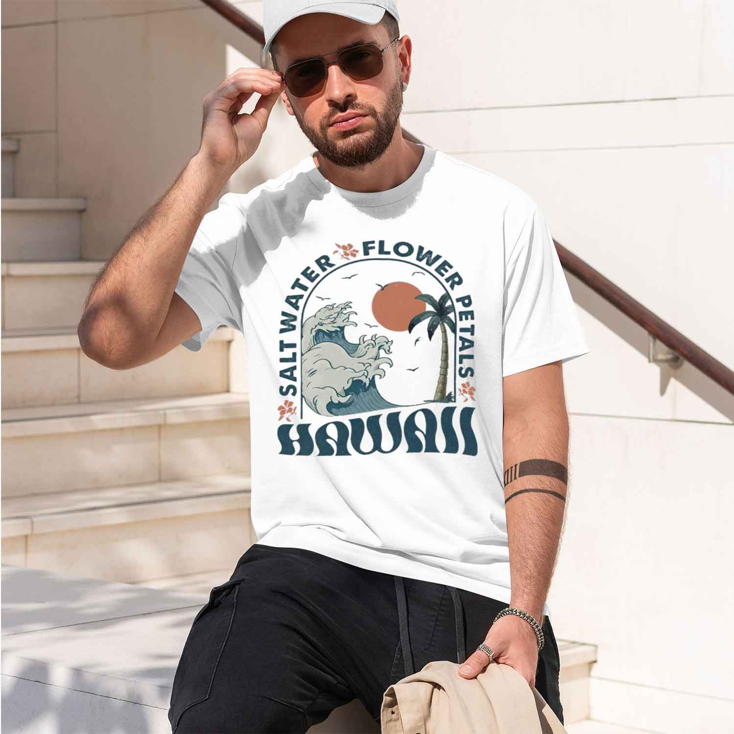 Camiseta Hawaii Bea para Hombr - Summer Vibes Clothing Men reseña y precio