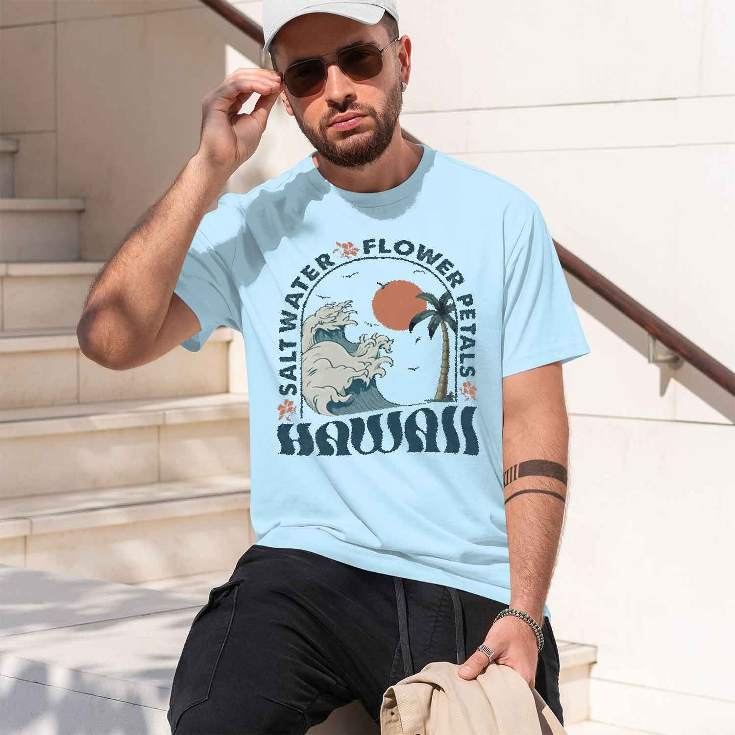 Camiseta Hawaii Bea para Hombr - Summer Vibes Clothing Men reseña y precio